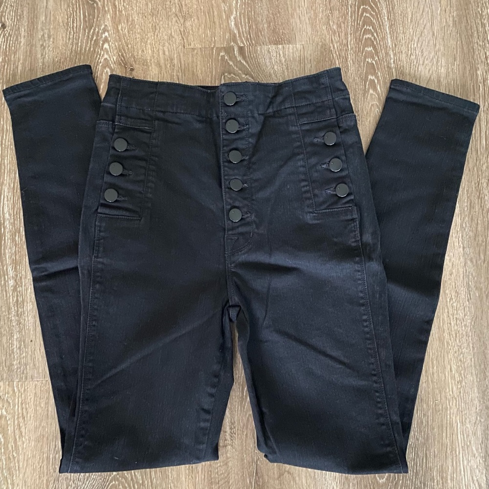 J Brand High Rise Natasha Black Jean